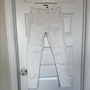 Banana Republic White Hugh Rise Skinny Jeans Sz 25